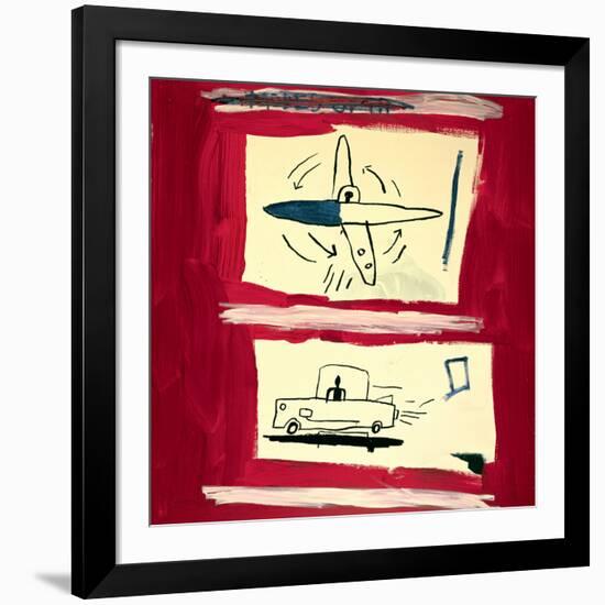 Untitled, 1985-Jean-Michel Basquiat-Framed Giclee Print