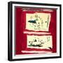 Untitled, 1985-Jean-Michel Basquiat-Framed Giclee Print