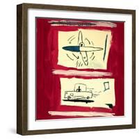 Untitled, 1985-Jean-Michel Basquiat-Framed Giclee Print