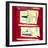 Untitled, 1985-Jean-Michel Basquiat-Framed Giclee Print