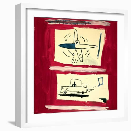 Untitled, 1985-Jean-Michel Basquiat-Framed Giclee Print