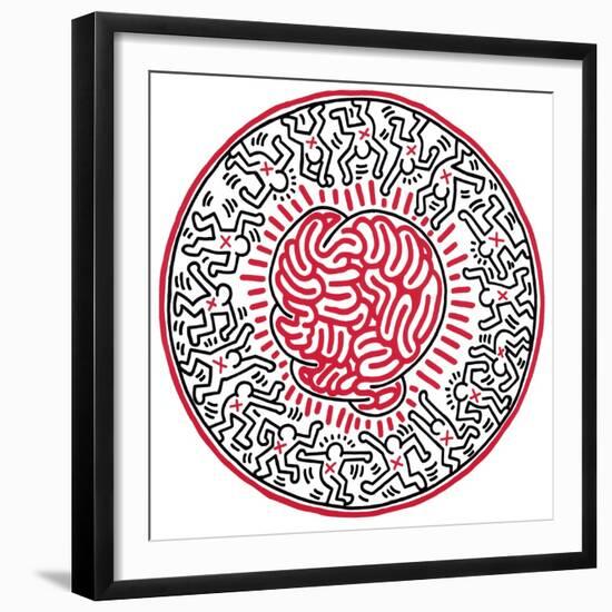 Untitled, 1985-Keith Haring-Framed Giclee Print