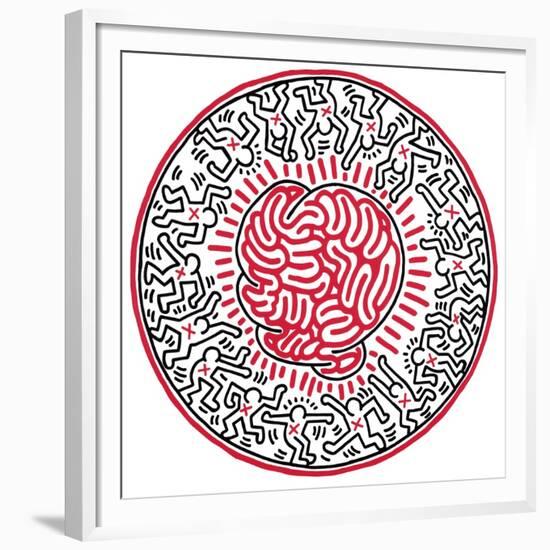 Untitled, 1985-Keith Haring-Framed Giclee Print