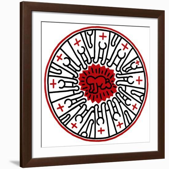 Untitled, 1985-Keith Haring-Framed Giclee Print