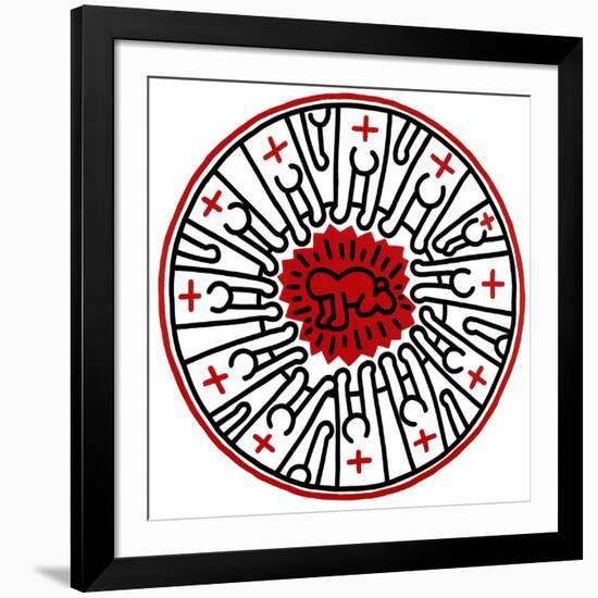 Untitled, 1985-Keith Haring-Framed Giclee Print