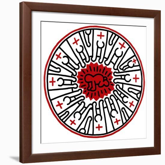 Untitled, 1985-Keith Haring-Framed Giclee Print