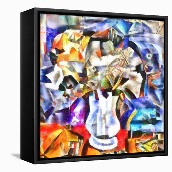 Untitled,2017-Alex Caminker-Framed Stretched Canvas