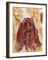 Untitled African Red Wrap-Marta Gottfried-Framed Premium Giclee Print