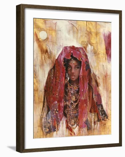 Untitled African Red Wrap-Marta Gottfried-Framed Premium Giclee Print