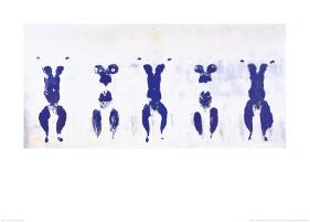 Untitled, Anthropometry, c.1960 (ANT100)-Yves Klein-Framed Art Print