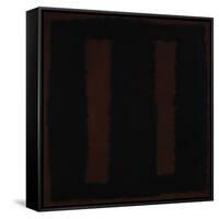 Untitled {Black on Maroon} [Seagram Mural Sketch]-Mark Rothko-Framed Stretched Canvas