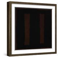 Untitled {Black on Maroon} [Seagram Mural Sketch]-Mark Rothko-Framed Giclee Print