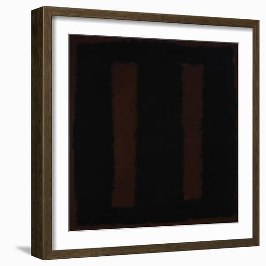 Untitled {Black on Maroon} [Seagram Mural Sketch]-Mark Rothko-Framed Giclee Print