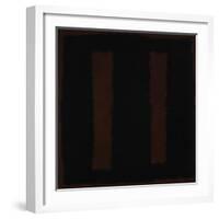 Untitled {Black on Maroon} [Seagram Mural Sketch]-Mark Rothko-Framed Giclee Print