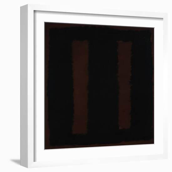 Untitled {Black on Maroon} [Seagram Mural Sketch]-Mark Rothko-Framed Giclee Print