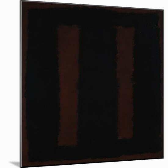 Untitled {Black on Maroon} [Seagram Mural Sketch]-Mark Rothko-Mounted Giclee Print