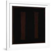 Untitled {Black on Maroon} [Seagram Mural Sketch]-Mark Rothko-Framed Giclee Print