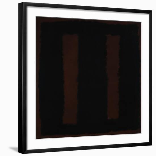 Untitled {Black on Maroon} [Seagram Mural Sketch]-Mark Rothko-Framed Giclee Print