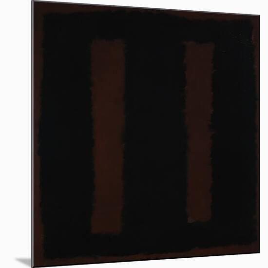 Untitled {Black on Maroon} [Seagram Mural Sketch]-Mark Rothko-Mounted Giclee Print