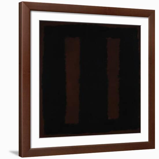 Untitled {Black on Maroon} [Seagram Mural Sketch]-Mark Rothko-Framed Giclee Print