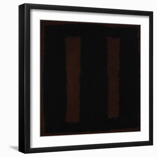 Untitled {Black on Maroon} [Seagram Mural Sketch]-Mark Rothko-Framed Premium Giclee Print
