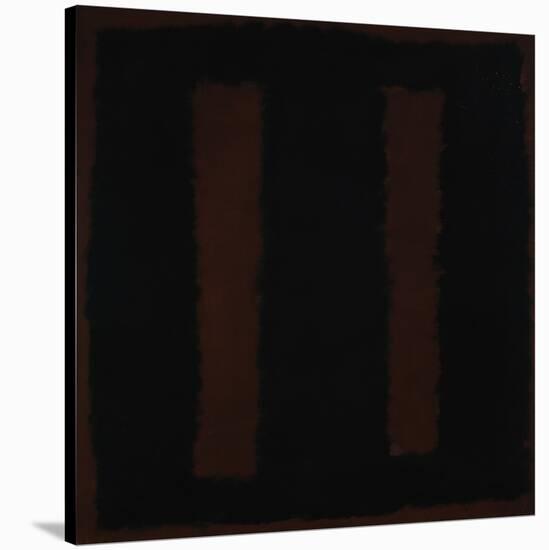 Untitled {Black on Maroon} [Seagram Mural Sketch]-Mark Rothko-Stretched Canvas