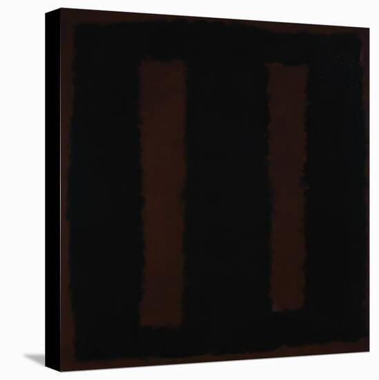 Untitled {Black on Maroon} [Seagram Mural Sketch]-Mark Rothko-Stretched Canvas