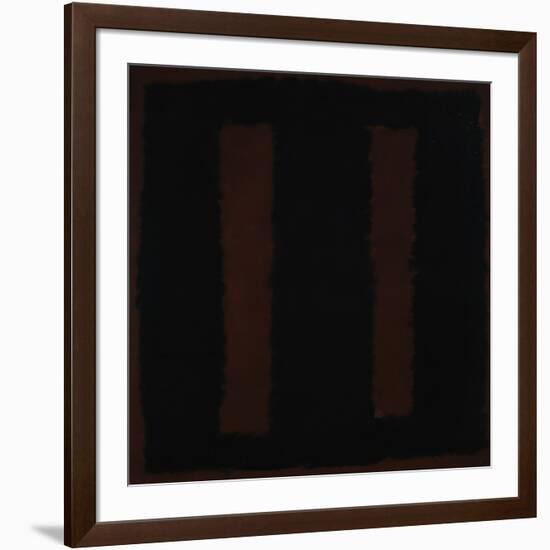 Untitled {Black on Maroon} [Seagram Mural Sketch]-Mark Rothko-Framed Giclee Print