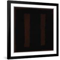 Untitled {Black on Maroon} [Seagram Mural Sketch]-Mark Rothko-Framed Giclee Print