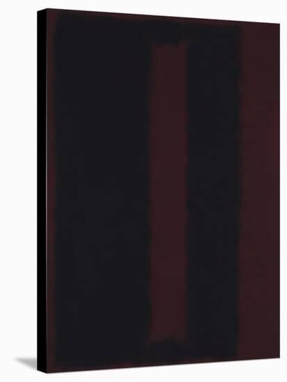 Untitled {Black on Maroon} [Seagram Mural Sketch]-Mark Rothko-Stretched Canvas