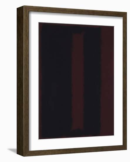 Untitled {Black on Maroon} [Seagram Mural Sketch]-Mark Rothko-Framed Giclee Print