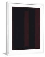 Untitled {Black on Maroon} [Seagram Mural Sketch]-Mark Rothko-Framed Giclee Print