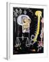 Untitled (Black Skull)-Jean-Michel Basquiat-Framed Giclee Print