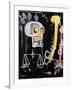 Untitled (Black Skull)-Jean-Michel Basquiat-Framed Premium Giclee Print