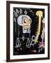 Untitled (Black Skull)-Jean-Michel Basquiat-Framed Premium Giclee Print
