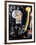 Untitled (Black Skull)-Jean-Michel Basquiat-Framed Giclee Print