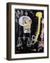 Untitled (Black Skull)-Jean-Michel Basquiat-Framed Premium Giclee Print