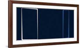 Untitled (Blue), 2013-Carl Abbott-Framed Serigraph