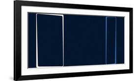 Untitled (Blue), 2013-Carl Abbott-Framed Serigraph