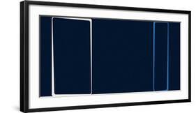 Untitled (Blue), 2013-Carl Abbott-Framed Serigraph