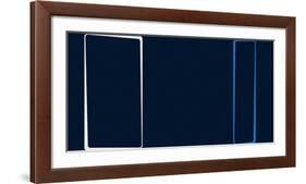 Untitled (Blue), 2013-Carl Abbott-Framed Serigraph