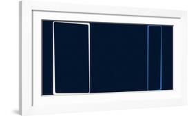 Untitled (Blue), 2013-Carl Abbott-Framed Serigraph