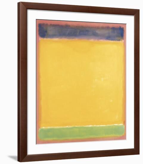 Untitled (Blue, Yellow, Green on Red), 1954-Mark Rothko-Framed Art Print