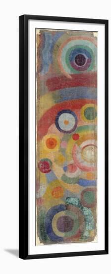 Untitled, C.1925 (Oil on Burlap)-Robert Delaunay-Framed Premium Giclee Print