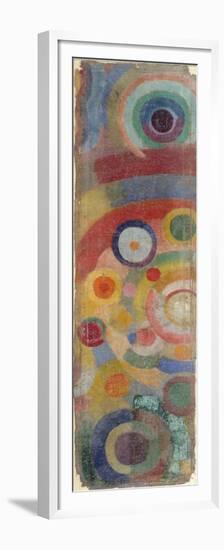 Untitled, C.1925 (Oil on Burlap)-Robert Delaunay-Framed Premium Giclee Print