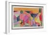 (Untitled) Colour Composition, C.1914 (W/C and Pencil on Paper)-Paul Klee-Framed Giclee Print