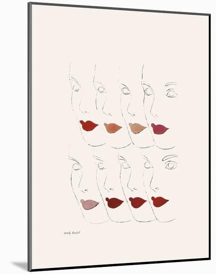 Untitled (Female Faces), c. 1960-Andy Warhol-Mounted Art Print