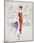 Untitled (Female Fashion Figure), c. 1959-Andy Warhol-Mounted Art Print