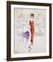 Untitled (Female Fashion Figure), c. 1959-Andy Warhol-Framed Art Print