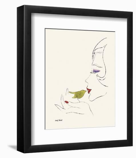 Untitled (Female Head), c. 1958-Andy Warhol-Framed Art Print